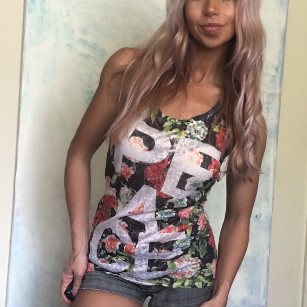Floral Peace summer top